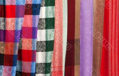 Background of colored fabric