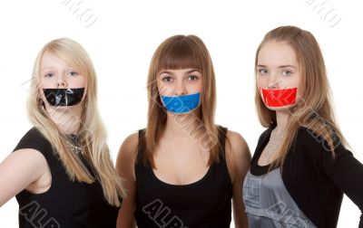 three beautiful girl