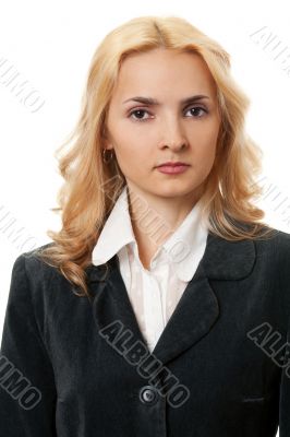 Business blonde woman