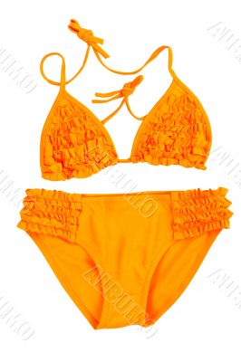 orange swimsuit