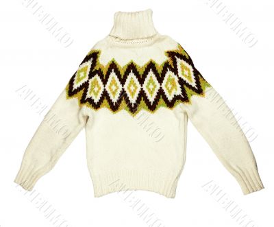 bright knit sweaters knitted with a pattern