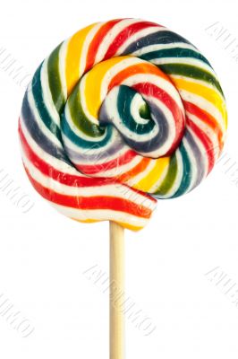 tasty colorful candies on a stick