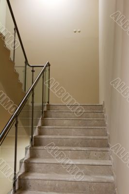 Corridor and the marble staircase