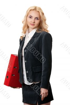 Business blonde woman