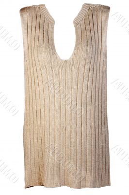 Beige knitted vest Beige knitted vest