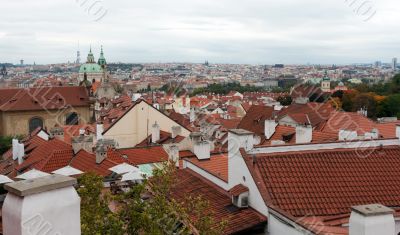 View of Prague from the top