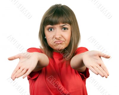 portrait of the brunette