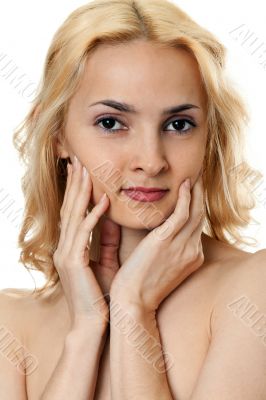 portrait of a beautiful blonde