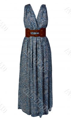 Female blue cotton clothes