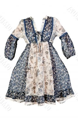 summer dress with floral pattern