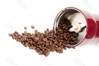 electric coffee grinder and coffee