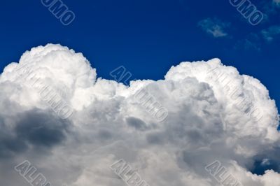 beautiful cumulus clouds