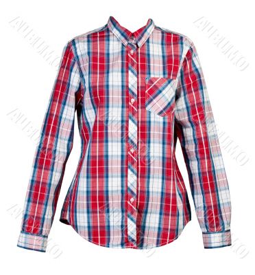 red plaid shirt women