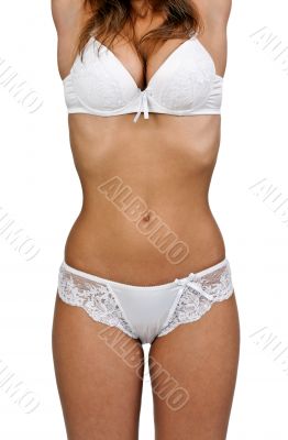 tanned body girl in lingerie