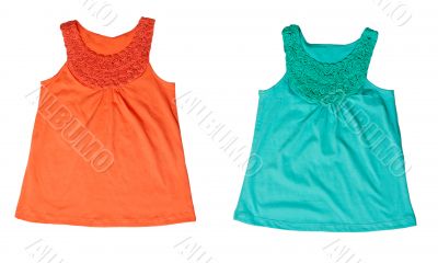 Collage Green and orange Women`s T-shirt