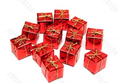 Gift red boxes