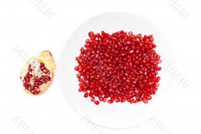 Red pomegranate seeds
