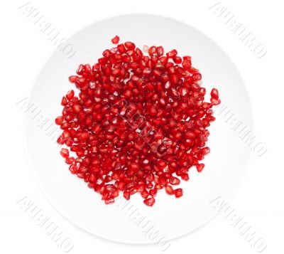 Red pomegranate seeds