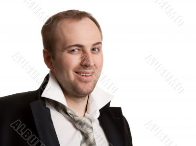 disheveled businessman