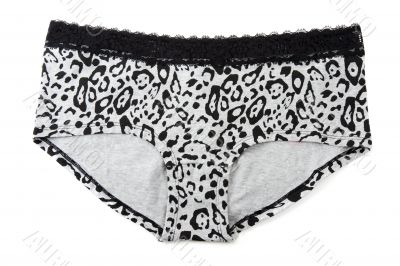 Black feminine undershorts