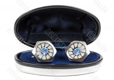 pair of platinum stud