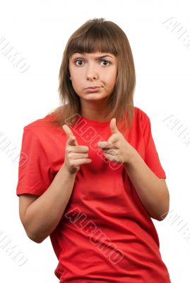 portrait of the brunette