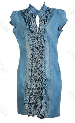 blue denim dress