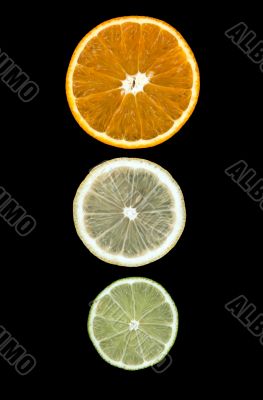 lemon lime orange slices