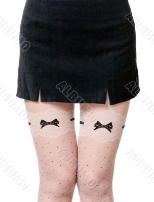 female legs in pantyhose