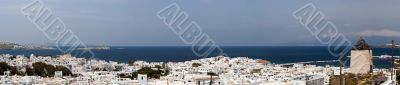 Mykonos town panorama 