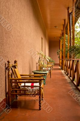 Chairs on the corridor