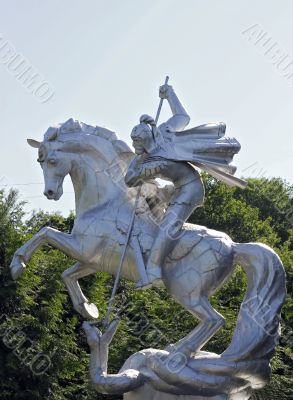 Saint George on the hourse win the evil