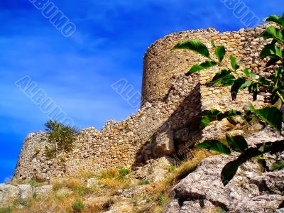 The ancient Genoese fortress in Crimea