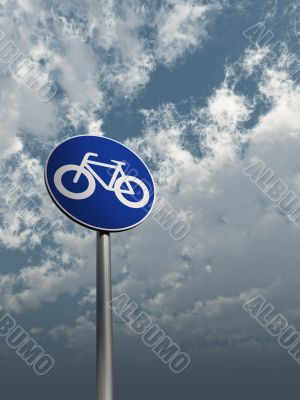 roadsign bicycle