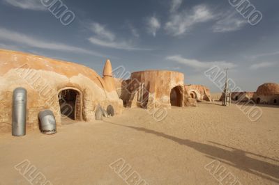 Space port in the desert Space port in the desert