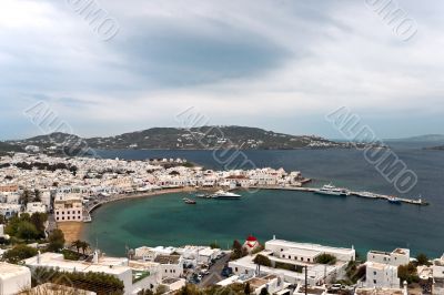 Cloudy Mykonos view