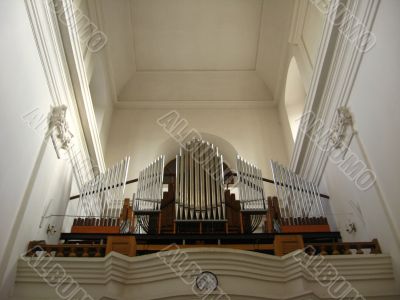 Organ in Catholic church