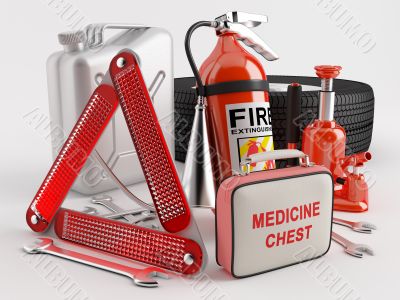 Set of car maintenance Set of car maintenance
