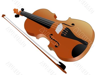 illustration of violin