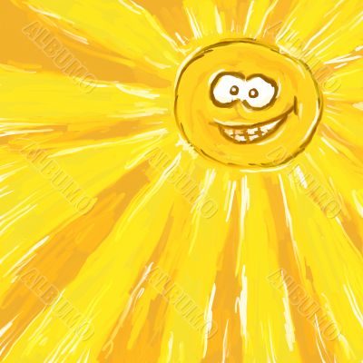 cartoon sun