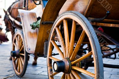 Old wood carriage
