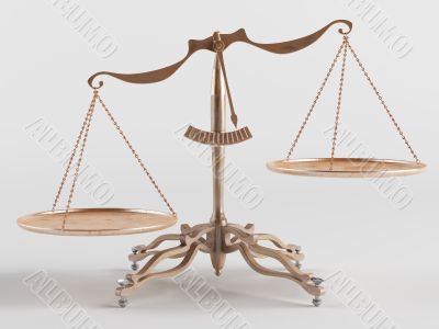 Old brass scales Old brass scales