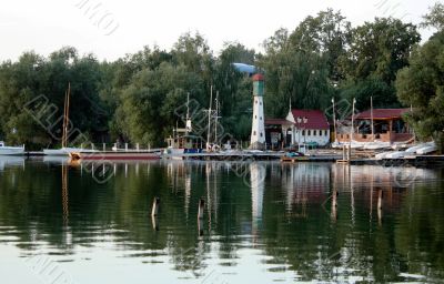 boatpier in the evening