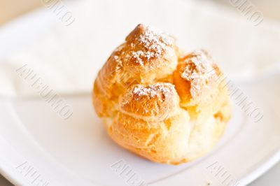 Delicious cream filled pastry