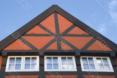 Roof of a bavarian house Roof of a bavarian house