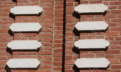 Detail of decor of the building of eighteenth sentury