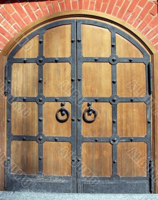Wrought iron door