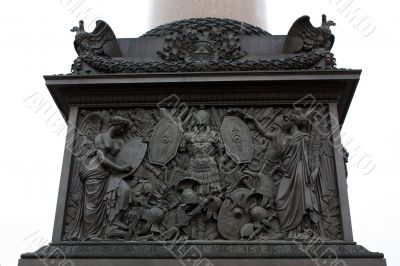  Bas-relief on  Alexandrijskiy Column at the Palace Square in St