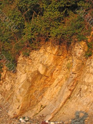 Steep rocky cliff