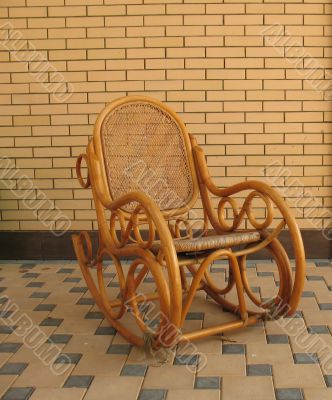 Wooden rocking chair